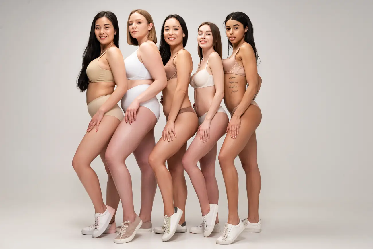 five beautiful multiethnic woman in underwear and 2024 11 14 05 13 44 utc